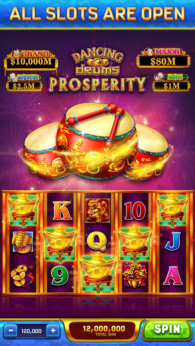 Dancing Drums Slots Casino publisher promotional screenshot 1